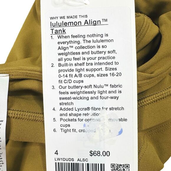 lululemon athletica Align Tank - Size 4 - Allspice - Picture 5 of 5